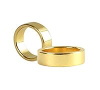 Bague magnétique gravée PK Tricks Magician Appear Vanish Magic Close Up Accessoires de rue Illusions Gimmick Prop Mentalism (doré, 21 mm)