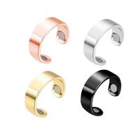 Bague Magnétique Lymphatic Drainage 4 Pcs Therapeutic Magnetic Ring Lymphatic Drainage Anneau Magnetique Minceur Bague Drainage Lymphatique