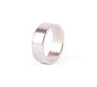 Bague magnétique solide en argent pour tours de magie - Accessoires pour pièces de monnaie de magie - Accessoires de gimmicks de rue (18 mm)