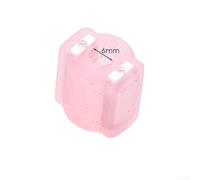 Bague magnétiseur en caoutchouc compatible avec embouts de 4,5 à 6,5 mm, support magnétique puissant pour perceuses électriques et tournevis manuels (rose)