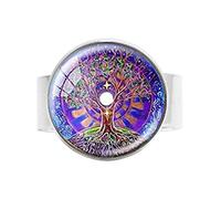 Bague Mandala Arbre de vie coloré Art Vintage Photo Bijoux
