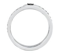 Maserati Bague pour Homme en Acier, PVD Noir, Pierre, Collection Iconic - JM423AVD30019