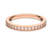 Bague Matrix, Blanche, Placage de ton or rosé 58