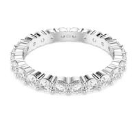 Bague Matrix Vittore, Taille ronde, Blanche, Finition argentée 48