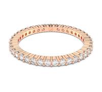 Bague Matrix Vittore, Taille ronde, Blanche, Placage de ton or rosé 50