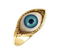 Bague Mauvais Œil - Bijoux En Alliage Anneaux Oeil Du Diable Punk | Bague À La Mode Pour Filles, Bague Charmante Avec Œil Bleu Exagéré, Bague Punk Mauvais Œil Pour Voyager, Travailler, Rendez-vous, Ra