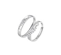 Bague Métallique Vintage Bague Argent 925 Femme Grande Taille Argent Sterling Épis de Blé Réglable Mode pour Couple Homme Sœur Graduation Bijoux