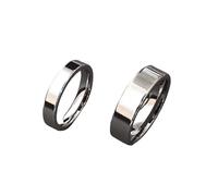 Bague minimaliste en acier inoxydable pour hommes Trend Ins style non décolorée bague lisse et simple pliée cadeau de fête pour dames Filles et garçons