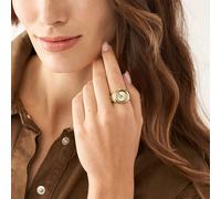 Bague-montre FOSSIL en Acier Jaune Etanche