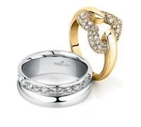 Morellato Luori Bague Femme en Acier, Cristaux - SAVO28014