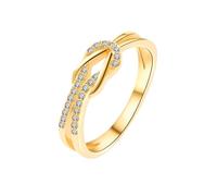 Bague Noeud Infini - À ma soeur - Les Liens Éternels, Cadeau pour Soeur, Bijou Femme Argent ou Or (Gold,#10)