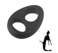 Bague Noire, Bague en Caoutchouc Souple pour Hommes pour l'agrandissement, Le Massage et Les Jeux de Temps - Un Outil pour Ajouter du Plaisir