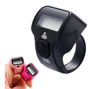 Bague numérique Tasbeeh Tasbih Compteur de comptage religieux à tricoter Rangée électronique Tasbeeh Tasbih Compteur Perles pour prière islamique musulmane joueur de golf (Noir)