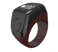 Bague numérique Tasbih pour comptage Zikr avec support d'application et BT5.0 - Compteur de prière intelligent étanche IP67 - Chapelet électronique rechargeable pour pratiques spirituelles