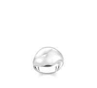Bague Organic en forme de goutte d'eau en argent XL