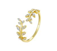 Bague Ouverte En Argent Sterling 925 Avec Feuille Délicate Pour Femme, 2 Couleurs, Simple, Bijou Raffiné, Cadeau De Mariage