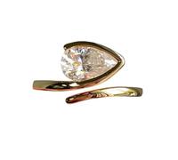 Bague ouverte en moissanite hypoallergénique S925 1 ct pour filles, 52,6 g, bijoux de luxe légers pour vacances, Saint-Valentin, usage quotidien, cadeau d'anniversaire avec superbe coffret cadeau,
