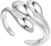 Bague ouverte minimaliste plaquée or pour femme, bijou fantaisie unique et empilable