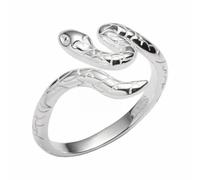 Bague ouverte pour femme - Bague réglable en forme d'animal - Bague réglable - Bague d'anniversaire de Noël pour femme - Anneau corbeau, Réglable, Métal, Pas de pierre précieuse