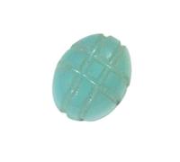 Bague ovale en onyx bleu ciel sculpté 3,2 carats pour médaillon rectifier dosha astrologique de la planète Saturne dans la maison 6e, 8e ou 12e année de l'horoscope-B08BC5Y7MRNAMZ, Small, Gemme