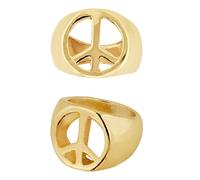 Bague Peace and Love Dorée
