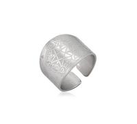Bague pentagramme Tetragrammaton pour homme Nom hébreu de Dieu YHVH YHWH Jéhovah Pentacle Yeshua Bague de prière bénie Amulette magique Bijoux Cadeau Wiccan (C-Pentagramme argent, 10 (US))