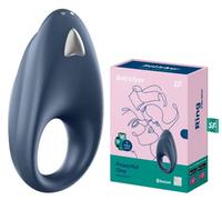 Bague phallique vibrante retardatrice sexuelle en silicone avec application...