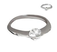 Bague Planète Tournante en Argent Sterling S925, Bague Cosmique Stellaire Rotative en Diamant, BaguePlanète Tournante en Zircon Scintillant, Bagues Créative Anti-Anxiété, Cadeau pour Femme (8)