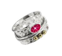 Bague plaquée argent Pierre rose Linde Star T1068BH_7 (53 (16.9))