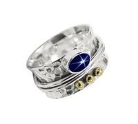 Bague plaquée argent Pierre Saphir bleu Linde Star T1068BG_7 (53 (16.9))