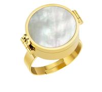 Bague porte-baume à lèvres style vintage, un véritable bijou à porter. Retouchez votre maquillage à tout moment, où que vous soyez.