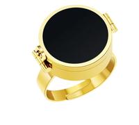 Bague porte-baume à lèvres style vintage, un véritable bijou à porter. Retouchez votre maquillage à tout moment, où que vous soyez.