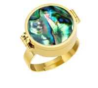 Bague porte-baume à lèvres style vintage, un véritable bijou à porter. Retouchez votre maquillage à tout moment, où que vous soyez.