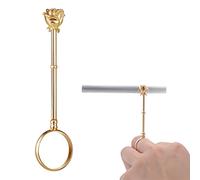 Bague Porte Cigarette Femme, Anneau Porte Cigarette, Bague Porte-Cigarette Dame Élégant Protégez Votre Doigt Fumeur pour Hommes et Femmes Or Rose, Empêchez Les Doigts D'être Brûlés ou Salis, 17 mm