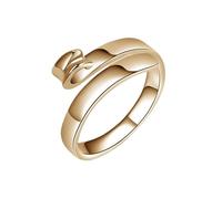 Bague Porte-clés Bijoux Support de doigt de fil ouvert en métal Anneau de tension de crochet réglable Anneau de tension de fil pour la libération des doigts de crochet Porte-clés (Rose Gold, One Size)