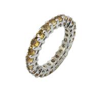Bague Pouce Argent Sterling 925 Pour Hommes Femmes Bijoux Mode Pierre Précieuse Citrine Pour Cadeaux Bagues Band Designer Moderne Taille 61,5