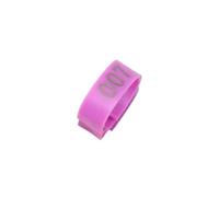 Bague Poule Lot de 100 anneaux réglables for pattes poulet, diamètre intérieur 2 à ,4 cm, clipsables, avec déflecteur, réf. 001(Purple)