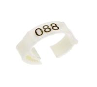 Bague Poule Lot de 100 anneaux réglables for pattes poulet, impression laser, étiquette numérique, identification des canard, pigeon, ferme(Green,25pcs)