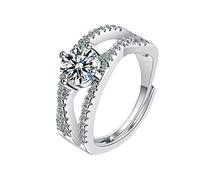 Bague pour enfant - Bague de promesse en zircone - Bague d'adaptation d'objectif, Einheitsgröße, Cuivre, Pas de pierre précieuse