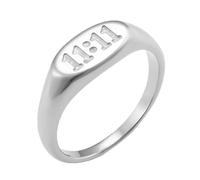 Bague pour femme 11: 11 Angel Number Chevalière Angel Number Ring Water Proof Ring Spirituual Gift Ternish Cadeau pour son cadeau Saint-Valentin
