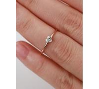 Bague pour femme avec petit cœur couleur or élégant bijoux romantiques fiançailles
