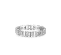 Bague pour femme en argent sterling 925 avec zircone blanche - Petit cercle, 54 (17,2), Zircone cubique
