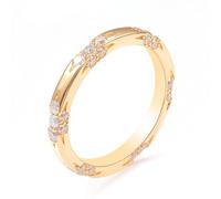 Bague pour Femme Fiancée Alliance Or 18 Carats Femme Jaune Moissanite Bague avec Moissanite Taille Mesdames pour Sœur Fête Des Mères Bijoux
