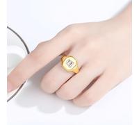 Bague pour Femme Fiancée Bagues Gold 14 Carats Moissanite Rectangle avec Pierre Précieuse Blanche Taille Sœur pour Tante Fête Des Mères Bijoux