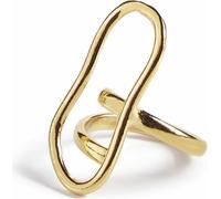 Bague pour femme Shabama Chad Laiton Plongé dans la lumière dorée Réglable