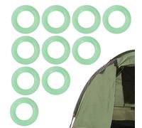 Bague pour - Lueur de Nuit révolutionnaire, 10 Anneaux pour Ongles en Silicone Fluorescent | Cercle Multifonctionnel pour Sol, Anneau de pour auvent de randonnée à Came