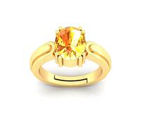Bague Pukhraj certifiée non chauffée non chauffée 8,25 Ratti 7,50 carats de qualité A+ Saphir jaune naturel pour homme et femme | 555_New_Jsprime34-B0C7LHTPMRNAMZ