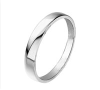 Bague Punk Homme Bague Fille Ado Argent Or Blanc 9 Carats Au375 Polonais Taille Solide Non Plaqué Mode pour Épouse Noël Bijoux