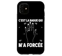 Bague Qui m'a Forcé EVJF Future Mariée Enterrement Vie Coque pour iPhone 11