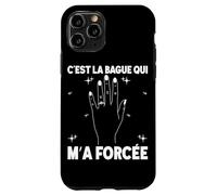 Bague Qui m'a Forcé EVJF Future Mariée Enterrement Vie Coque pour iPhone 11 Pro